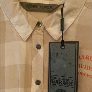 Any Harley enthusiasts out there? NWT women’s med long sleeve shirt-woven plaid